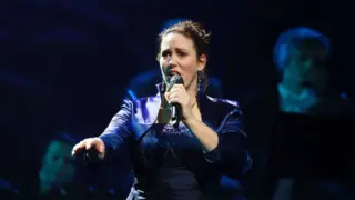Soliste tijdens een uitvoering met The Bach Orchestra of the Netherlands