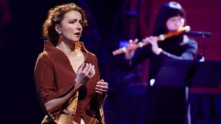 Sopraan en fluitiste tijdens een uitvoering met The Bach Orchestra of the Netherlands