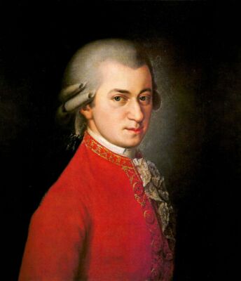Portret van Wolfgang Amadeus Mozart