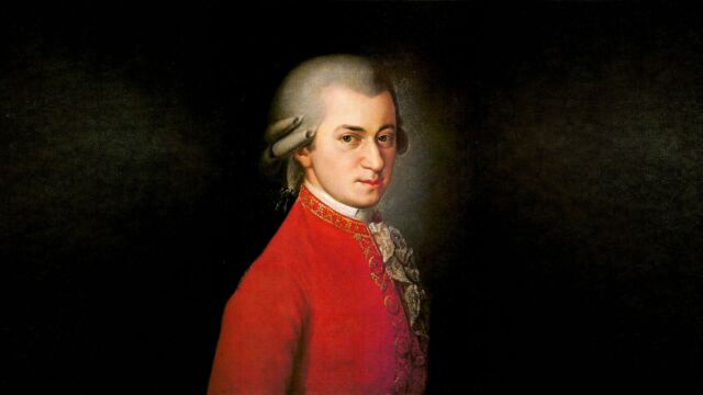 Portret van Wolfgang Amadeus Mozart